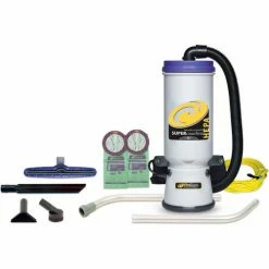 ProTeam® Super CoachVac HEPA Backpack Vacuum w/ 14" Floor Tool, Wand Kit