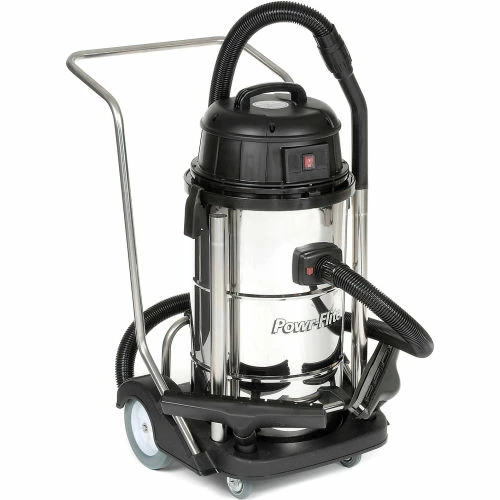 Powr-Flite® Stainless Steel Wet/Dry Vacuum, 15 Gallon Cap.