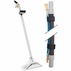 EDIC 1034-11001FB 12" Carpet Wand & 2540AC-HP 25' Vacuum Hose/Solution Line Assembly 500 PSI Units