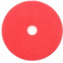 Global Industrial™ 17" Buffing Pad, Red, 5 Per Case