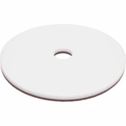 Global Industrial™ 17" Floor Pad, White, 5 Per Case