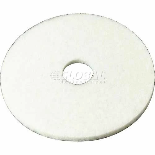 3M 13" Polishing Pad, White, 5 Per Case