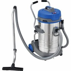 Global Industrial Stainless Steel HEPA Wet/Dry Vacuum, 21 Gallon Cap.