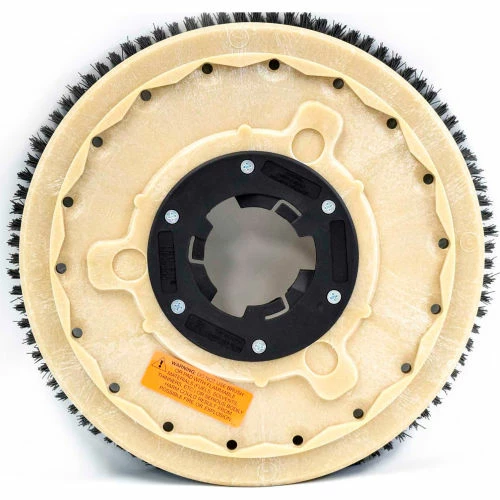 Malish 15" TUFF-BLOCK® Nylon Carpet Shampoo Scrub Brush w/NP-9200 Clutch Plate - Image 2