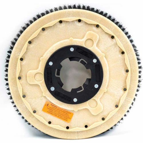 Malish 18" TUFF-BLOCK® Nylon Carpet Shampoo Scrub Brush w/NP-9200 Clutch Plate - Image 2