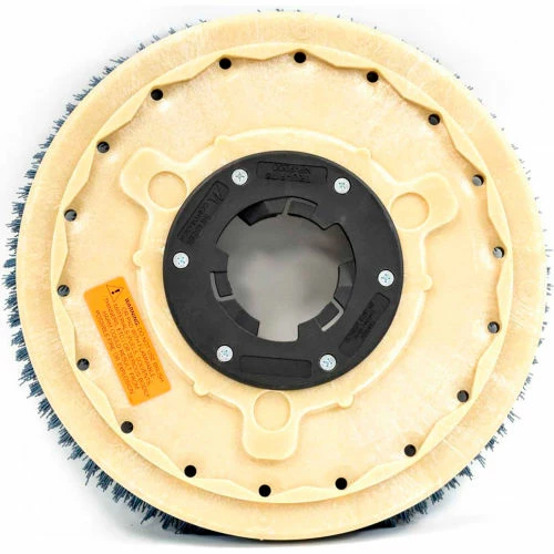 Malish 15" Clean Grit General Purpose Scrub Brush w/Universal Clutch Plate Complete, Blue - Image 2