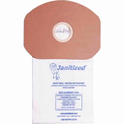 CleanMax Paper Vacuum Bag for CleanMax Model CMBP-6 Backpack