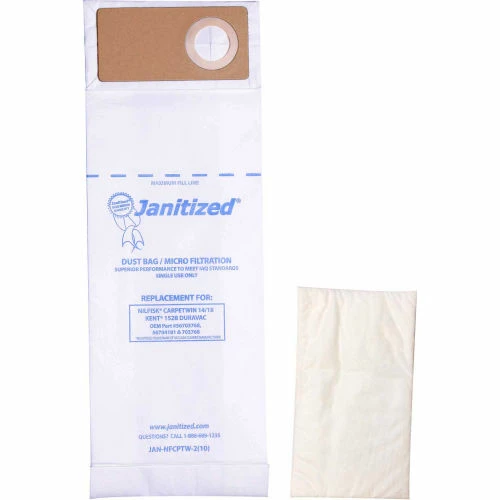 Advance Paper Vacuum Bag for Nilfisk Advance CarpeTwin Upright 14/18 , Advac model