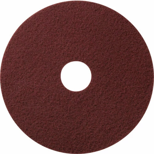 Global Industrial 18" Stripping Pad, Maroon, 10 Per Case