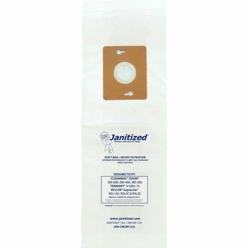 CleanMax Zoom Paper Vacuum Bag - For ZM-200, ZM-400 & ZM-600 - JAN-CMZOOM-2(3)