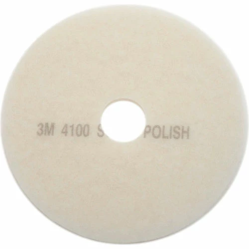 3M 17" Polishing Pad, White, 5 Per Case - Image 3
