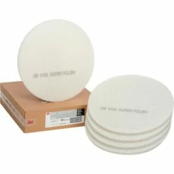 3M™ 20" Polishing Pad, White, 5 Per Case