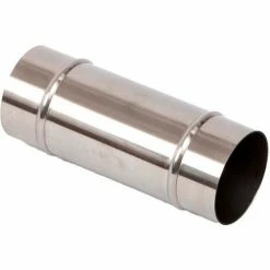 Delfin Industrial Delfin Hose Adaptor, 40mm Straight Connector, Stainless Steel