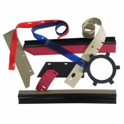 Tennant-Nobles Haviland Front Replacement Blade, Red Neo 2-13/16" x 3/16" x 43-3/16" 9 Holes/10 Slots - 1056453 - Pkg Qty 3