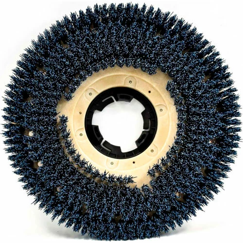 Malish 15" Clean Grit General Purpose Scrub Brush w/Universal Clutch Plate Complete, Blue - Image 3