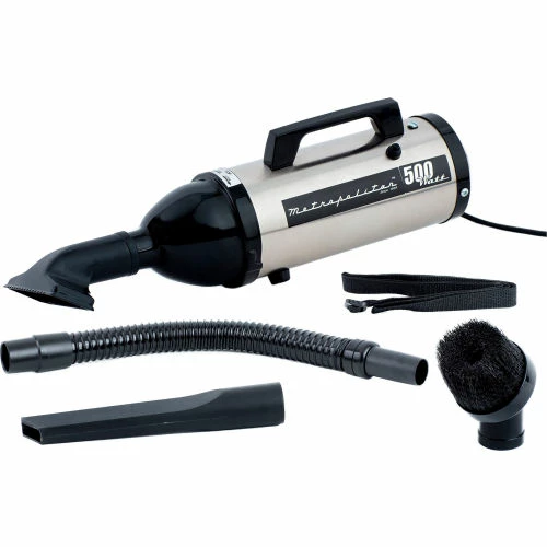 MetroVac Metropolitan Evolution Handheld Vacuum with Flex Hose & Strap