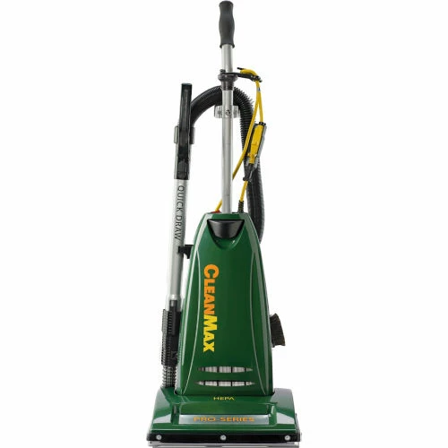 CleanMax® Pro Series Upright Vacuum With Quick Draw Tools, 14" Cleaning Width, Green