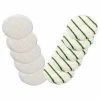 Boss Cleaning Equipment 21" Carpet Bonnet, White/Green, 6 Per Case - Pkg Qty 6
