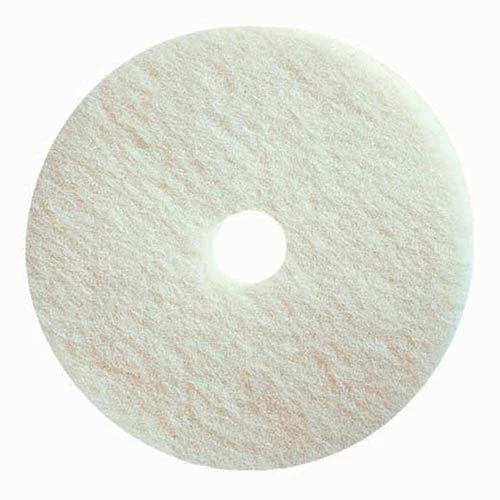 Boss Cleaning Equipment 13" Polishing Pad, White, 5 Per Case