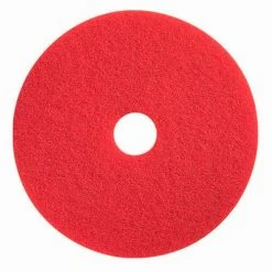 Boss Cleaning Equipment 22" Buffing Pad, Red, 5 Per Case