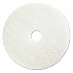 Genuine Joe® 14" Polishing Pad, White, 5 Per Case