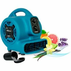 XPOWER Freshen Aire 4 Speed Scented Mini Mighty Air Mover, Utility Fan, Dryer, Blower, 1/5HP, 800CFM