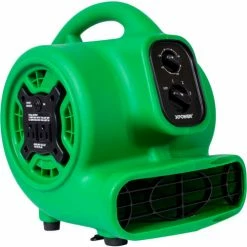 XPOWER Mini Air Mover With Daisy Chain & 3 Hour Timer, 3 Speed, 1/5 HP, 800 CFM